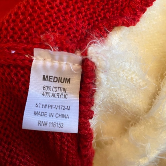 POOF: Mrs Claus Christmas Sweater Dress - Picture 4 of 4